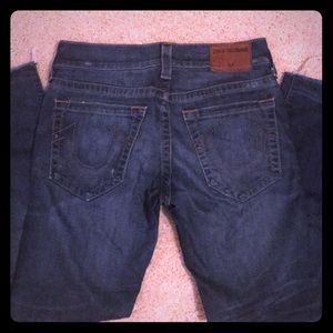 True Religion Men’s Rocco Moro skinny Jeans.